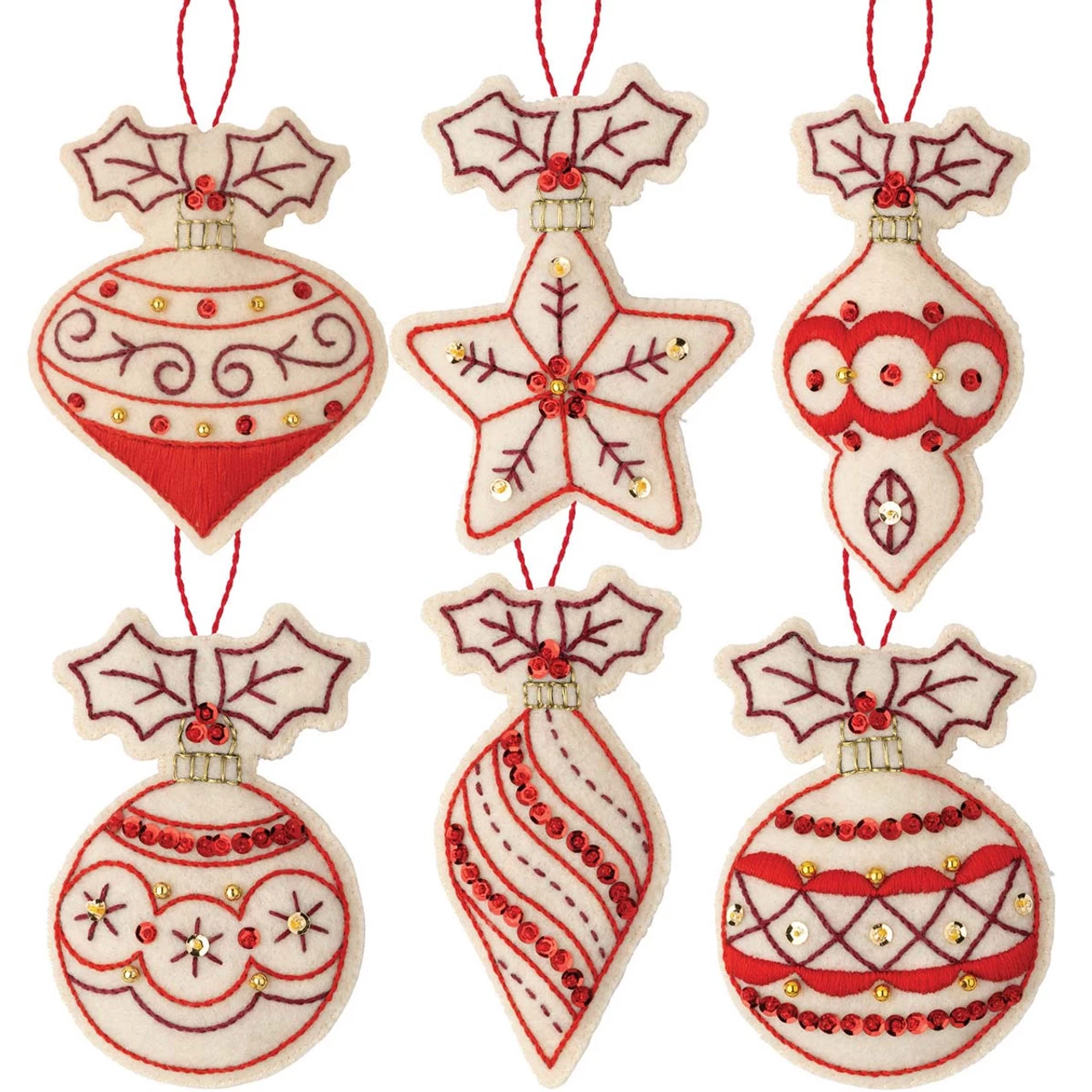 Bucilla Classic Christmas Felt & Sequin Kit 1 Bucilla Classic Christmas Felt & Sequin Kit