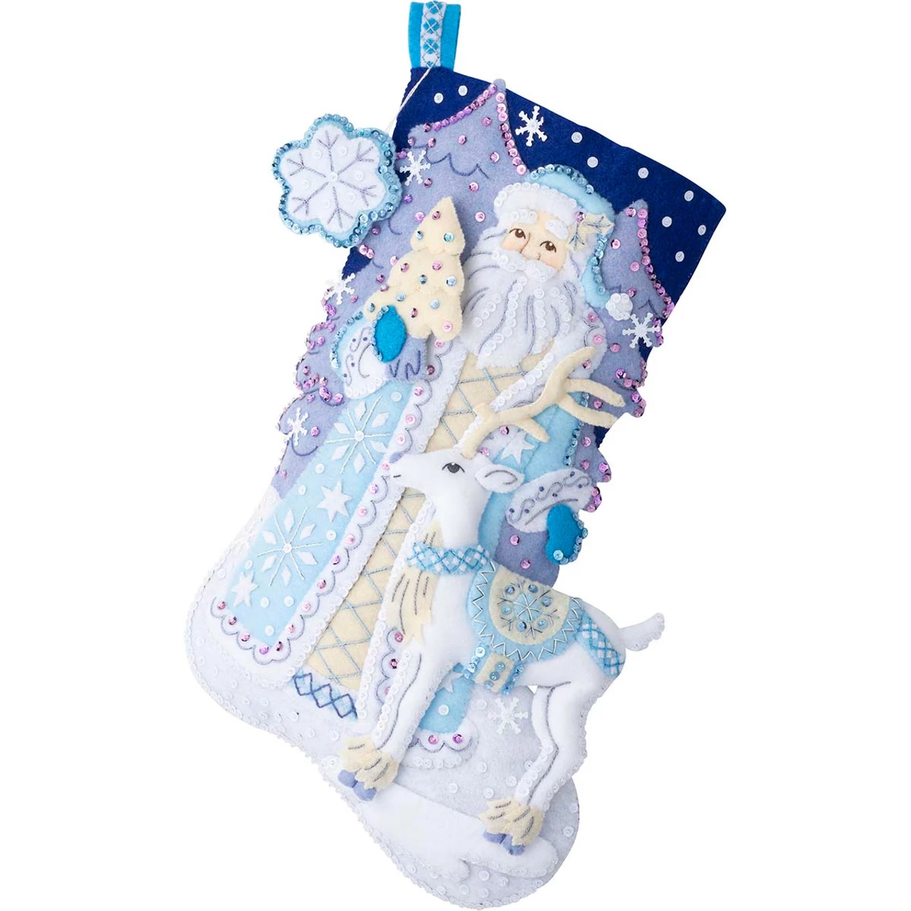 Bucilla Winter Wonderland Santa Stocking Kit 1 Bucilla Winter Wonderland Santa Stocking Kit