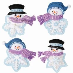 Bucilla Let It Snow Felt & Sequin Kit