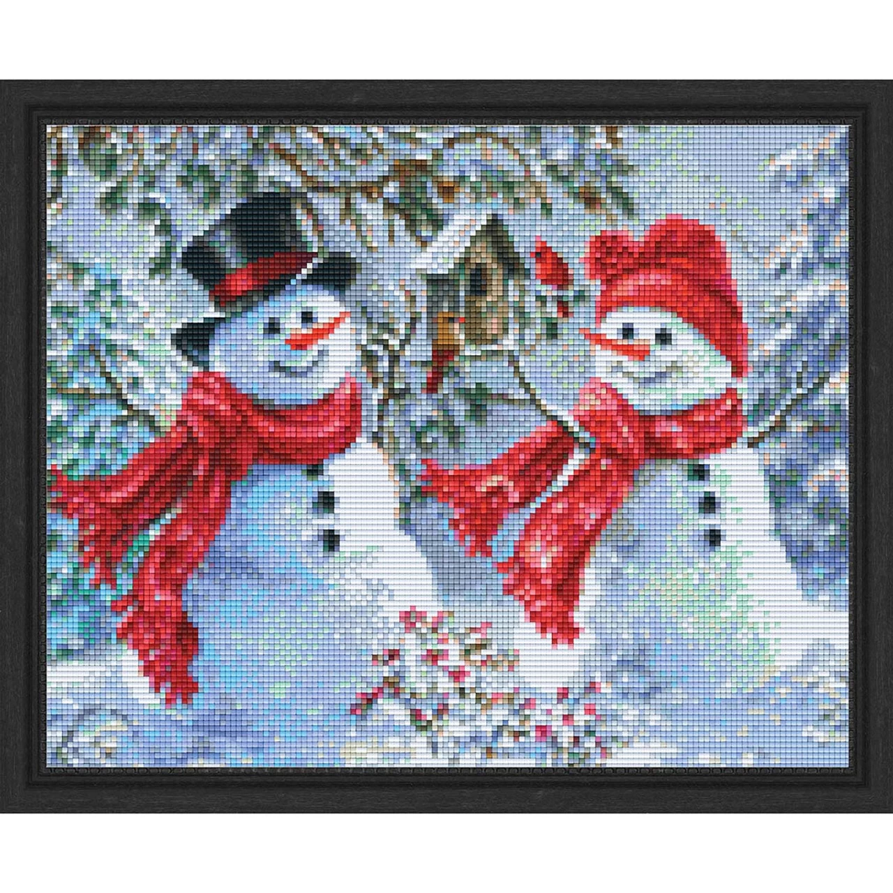 PixelHobby Snowman & Woman Mosaic Art Kit 1 PixelHobby Snowman & Woman Mosaic Art Kit