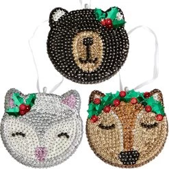 Sunrise Craft & Hobby Woodland Trio Ornament Kit