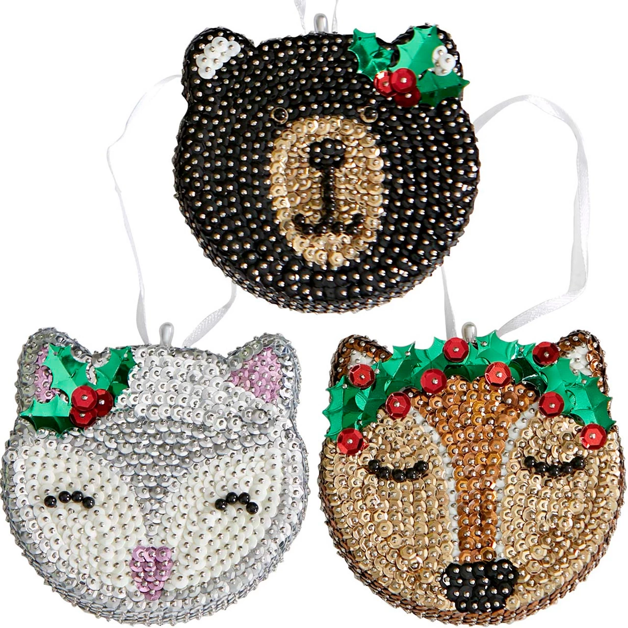 Sunrise Craft & Hobby Woodland Trio Ornament Kit 1 Sunrise Craft & Hobby Woodland Trio Ornament Kit