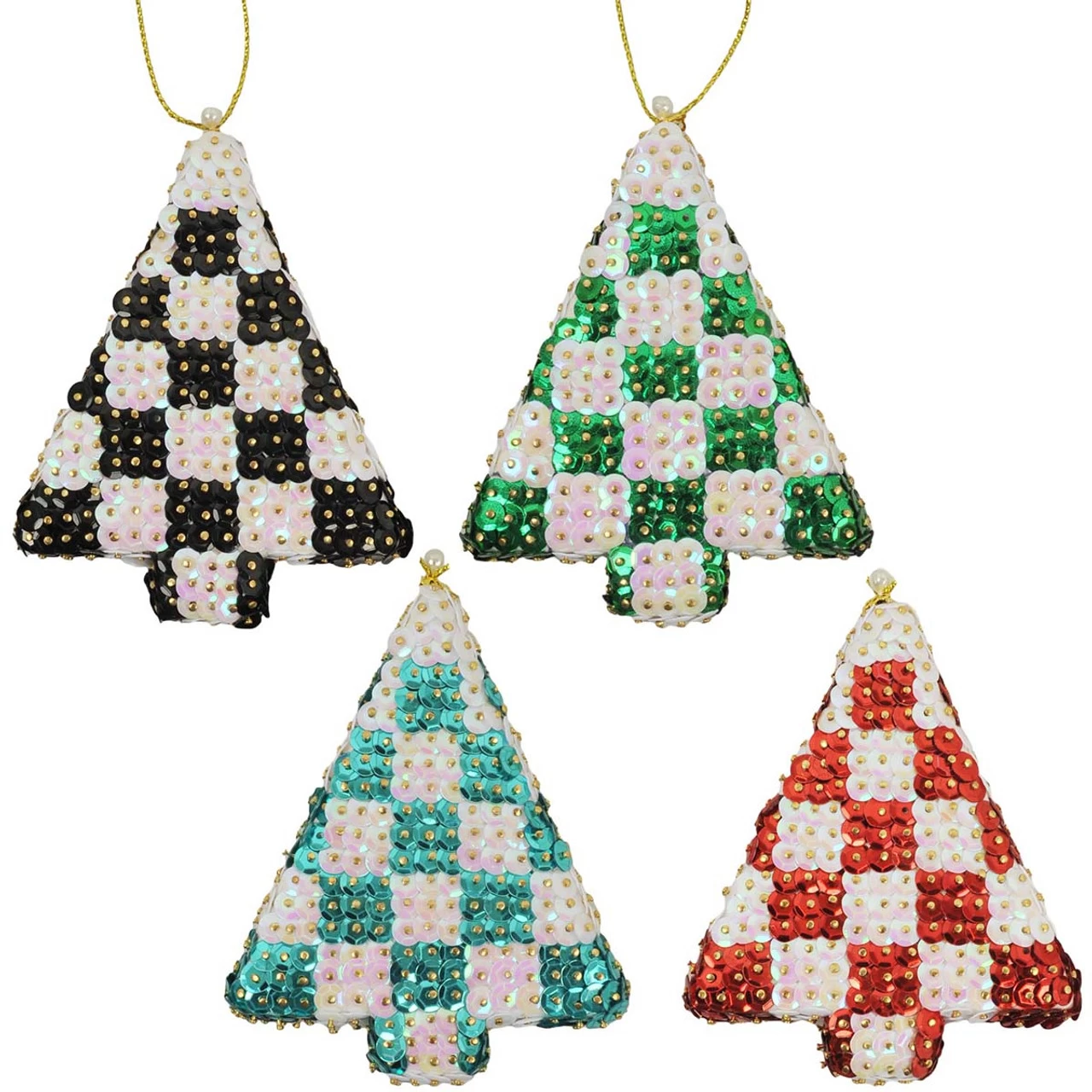 Herrschners Checkered Pines Ornament Kit 1 Herrschners Checkered Pines Ornament Kit