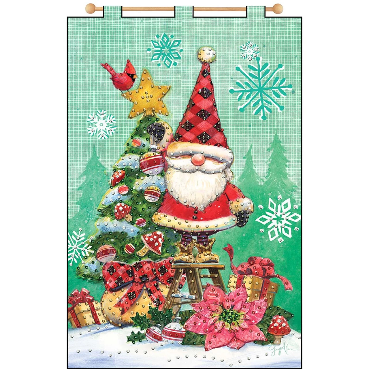 Design Works Christmas Gnome Felt & Sequin Kit 1 Design Works Christmas Gnome Felt & Sequin Kit