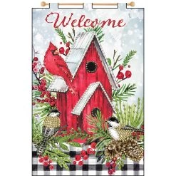 Design Works Christmas House-December Banner Felt & Sequin Kit
