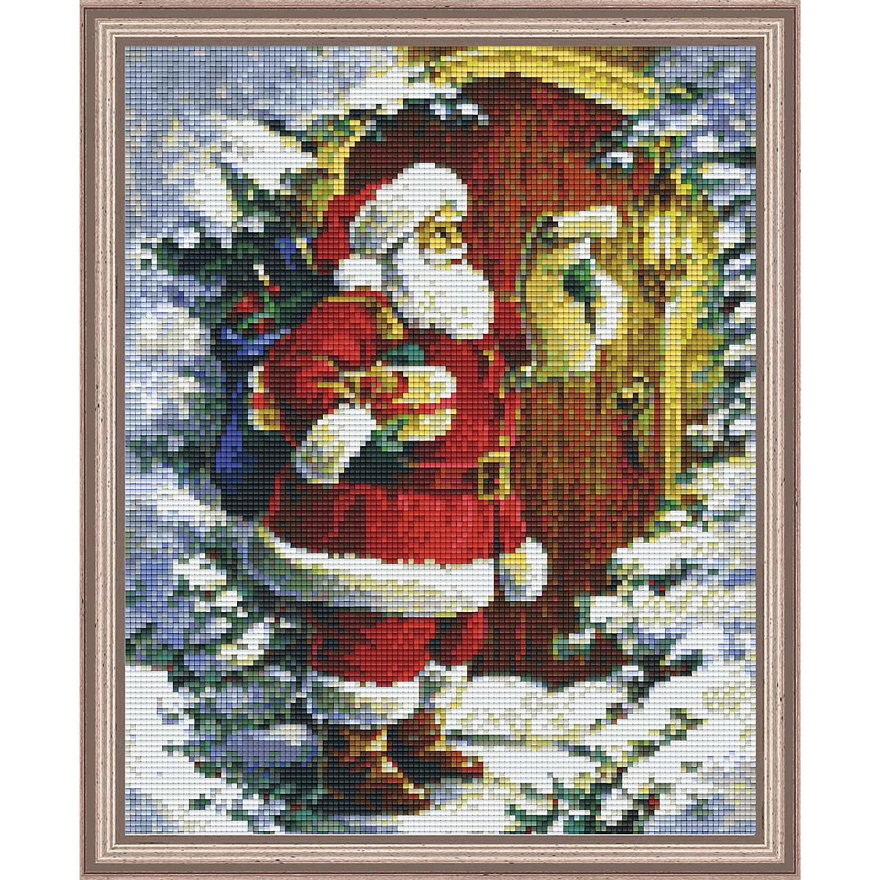 PixelHobby Santa At The Door Mosaic Kit 1 PixelHobby Santa At The Door Mosaic Kit