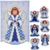 Herrschners Snowy Angel, Set Of 2 Pony Bead Kit