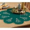 Herrschners Christmas Trees Table Topper Stamped Cross-Stitch Kit