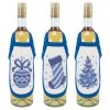 Herrschners Winter Blue Bottle Aprons Stamped Cross-Stitch