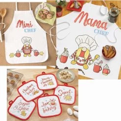 Herrschners Mama, Mini, & Christmas Chef Set Stamped Cross-Stitch