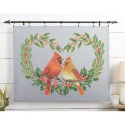 Herrschners Cardinal Quilt Top Stamped Cross-Stitch Kit