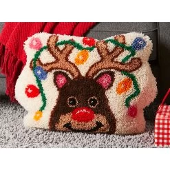 Sundance Reindeer Games Pillow Latch Hook Kit