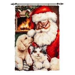Herrschners Santa & Friends Latch Hook Kit
