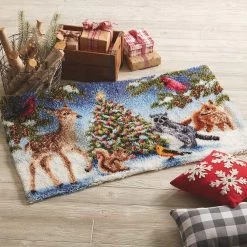 Herrschners Winter Wonderland Latch Hook Kit