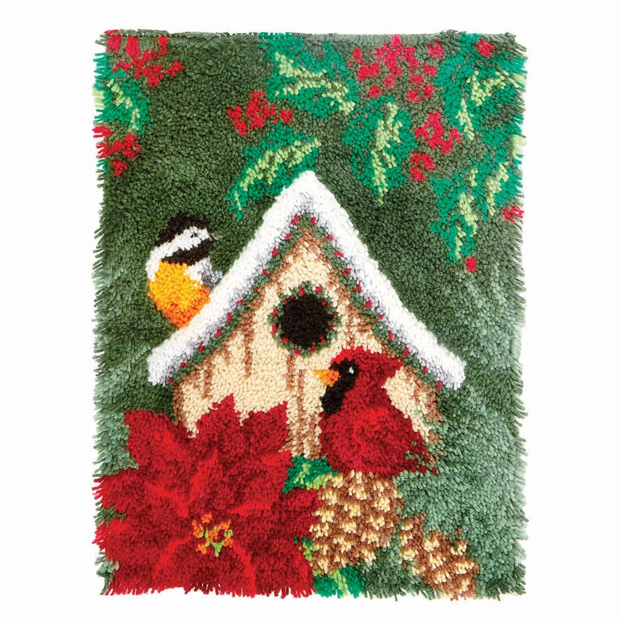 Herrschners Winter Visitors Latch Hook Kit 1 Herrschners Winter Visitors Latch Hook Kit