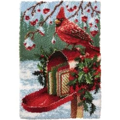 Herrschners Holiday Mail Latch Hook Kit