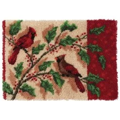 Herrschners Cardinals Delight Latch Hook Kit