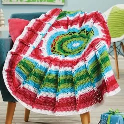 Herrschners Nostalgic Round Crochet Afghan Kit