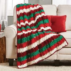 Herrschners Jingle Jangle Afghan Crochet Kit