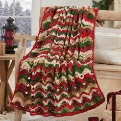 Herrschners Very Merry Crochet Afghan Kit