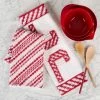Herrschners Candy Cane Lane Dish Towels Crochet Kit