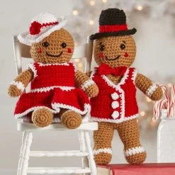 Herrschners Gingerbread Friends Crochet Kit
