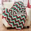 Herrschners Holiday Velvet Afghan Crochet Kit