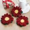 Herrschners Poinsettia Scrubbies Crochet Kit