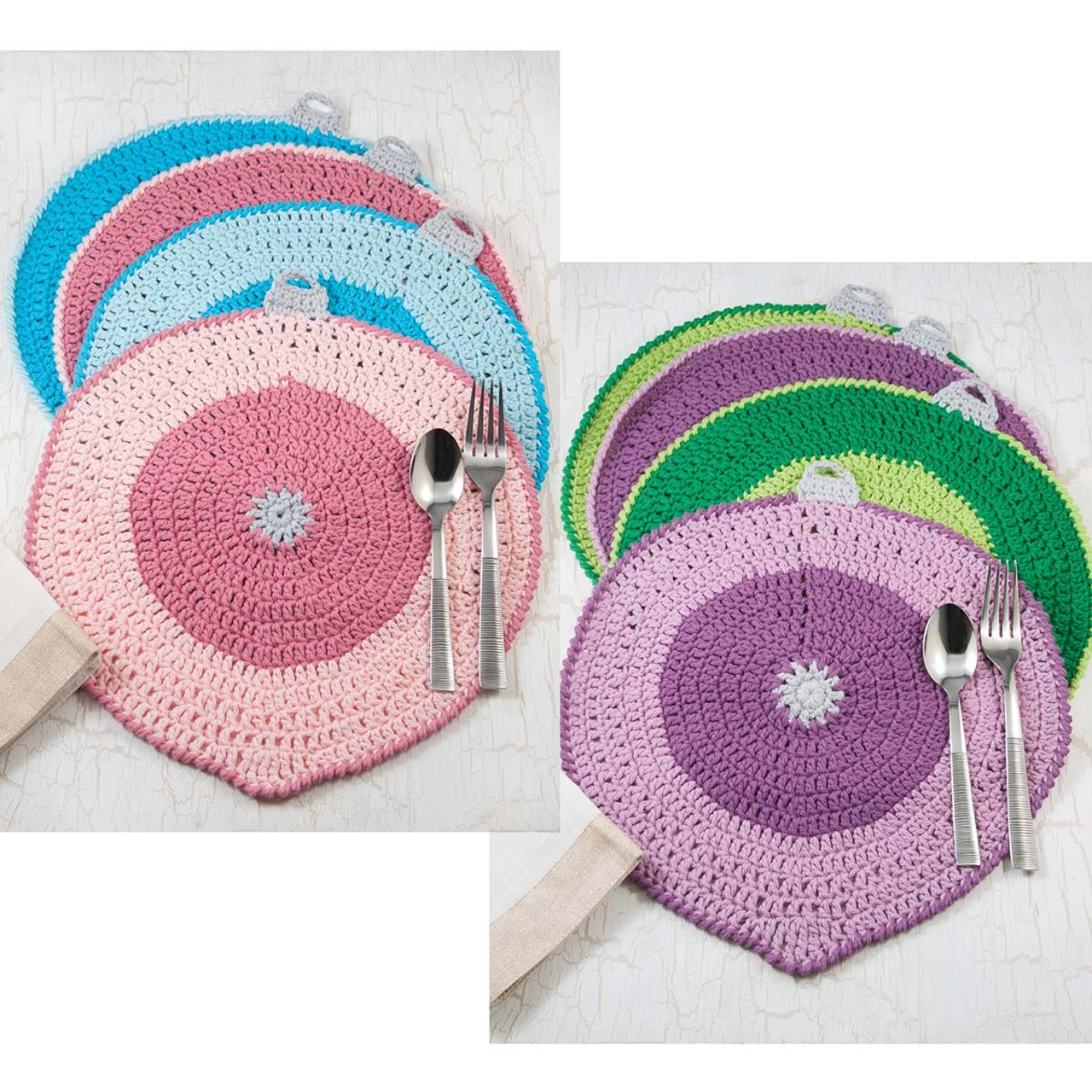 Village Yarn Ornament Place Mats Set Of 8 Crochet Yarn Kit 1 Village Yarn Ornament Place Mats Set Of 8 Crochet Yarn Kit